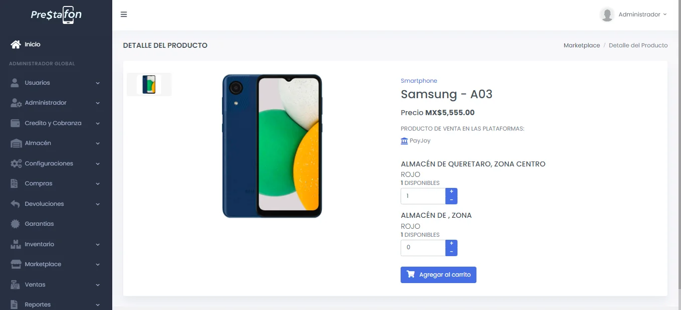 ERP para Ventas (Marketplace)